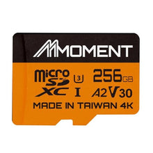 Load image into Gallery viewer, MMOMENT MicroSDXC Card, 256 GB A2 / V30 / U3 / Switch Compatible, SD Adapter Included (Up to 160 MB/s Read), orange_1
