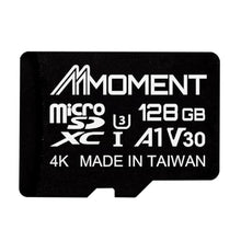 Load image into Gallery viewer, MMOMENT MM13 Jolly 128GB Micro SDXC Card, A1, UHS-I, U3, V30, Class 10 Compatible, Read Up to 100 MB/s,Write Up to 40 MB/s, SD Adapter Included, MMJAVGB_1
