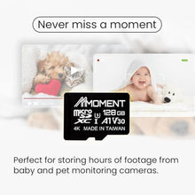 Load image into Gallery viewer, MMOMENT MM13 Jolly 128GB Micro SDXC Card, A1, UHS-I, U3, V30, Class 10 Compatible, Read Up to 100 MB/s,Write Up to 40 MB/s, SD Adapter Included, MMJAVGB_4525
