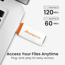 Load image into Gallery viewer, MMOMENT MU34 256GB USB 3.1 Flash Drive, Read up to 120MB/s, Write up to 60MB/s, Thumb Drive, MUHighSpeed_4655
