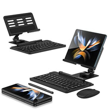 Load image into Gallery viewer, MOAITO for Samsung Galaxy Z Fold 7/6/5/4/3 Adjustable Stand for Desk, Fully Foldable &amp; Portable Keyboard Stand, Office Mobile Phone Stand Holder with Capacitor Pen and Bluetooth Mouse &amp; Keyboard Set_1
