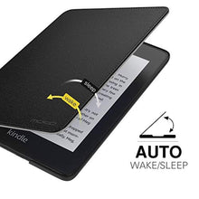 Load image into Gallery viewer, MoKo Case Fits Kindle Paperwhite (10th Generation, 2018 Releases), Lightweight PU Leather Cover Stand Shell with Hand Strap for Amazon Kindle Paperwhite 2018 E-reader - Black_494
