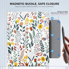 Load image into Gallery viewer, MoKo Case for Remarkable 2 Tablet 10.3" with Pen Holder, Flowers_1580

