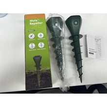 Load image into Gallery viewer, Mole Repellent Solar Powered Ultrasonic,Deer Repellent Devices,Gopher Trap Groundhog Repeller,Sonic Spikes Get Rid of All Pests Vole, Chipmunk,Cat,Skunk,Snake,Mole Trap for Lawn, Garden Yard (4P), Green_732
