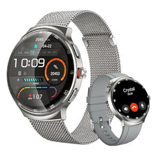 Load image into Gallery viewer, MOLOURK Smart Watches for Men Women, Waterproof Fitness Tracker, 1.43'' AMOLED Touchscreen Smartwatch for Android &amp; iPhone, 150+ Sports Modes, Heart Rate/SpO2/Stress/Sleep Monitor, 2 Bands, Silver_1
