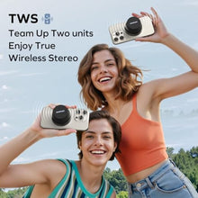 Load image into Gallery viewer, MOMAX Magnetic Portable Wireless Speaker, Enhanced Bass &amp; Clear Sound, Black_111
