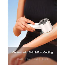 Load image into Gallery viewer, MOMAX Portable Handheld Fan, Speed(1-100) Adjustable Mini Fan, 3000mAh Battery Rechargeable Personal Fan, Digital Display, Gifts for Women Men Travel, Camping, Outdoor, White_2072
