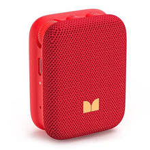 Load image into Gallery viewer, Monster Atomic Atom Wearable Bluetooth Speaker with Mics for Hands-Free Calls, IPX5 Waterproof, Compact and Portable Speaker for Workout, Cycling, Red_1
