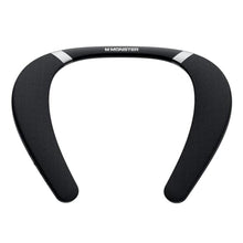 Load image into Gallery viewer, Monster Boomerang Neckband Bluetooth Speaker - Wireless Wearable Speaker with 12H Playtime, IPX7 Waterproof, True 3D Stereo Sound for Home, Sport, Outdoor - Black, Silver_1
