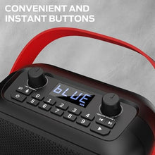 Load image into Gallery viewer, Monster MFS 1 Portable Bluetooth Speakers, Wireless Bluetooth Speaker with 40W Loud Stereo Sound, Outdoor Speakers with Handle, 12H Playtime, Supports TF Card, AUX for Indoor Outdoor, Black_175
