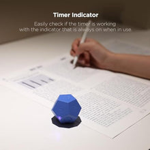 Load image into Gallery viewer, mooas Dodecagon Time Ball Rechargeable Mini Timer (White), 11 Preset Times, Desk &amp; Study Productivity Timer, Sound/Vibrate/Mute, Easy to Use_7765
