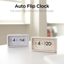 Load image into Gallery viewer, mooas Newtro Flip Desk Clock, Battery Powered, Wall/Desk (Cream)_84
