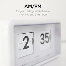 Load image into Gallery viewer, mooas Newtro Flip Desk Clock, Battery Powered, Wall/Desk (Cream)_86

