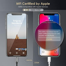 Load image into Gallery viewer, MOOU iPhone Splitter Audio and Charge Adapter [Apple MFi Certified] 2 in 1 Lightning to 3.5mm Headphones Jack + Charger Adapter for iPhone 14/14 Pro/13/13 Pro/13 Pro Max/12/12 Mini/11/11 Pro/X/XS/SE, Gray_311
