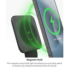 Load image into Gallery viewer, Mophie - 15W Wireless Charging Stand Compatible with snap and MagSafe for Smartphones, iPhone, Google Pixel, Samsung Galaxy, Qi-Enabled Devices, Black_2353
