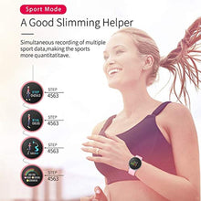 Load image into Gallery viewer, moreFit Smart Watch, IP68 Waterproof Fitness Tracker Watch Color Screen with Heart Rate Blood Pressure Monitor, Activity Tracker with Sleep Monitors, Pedometer, Stop Watch, Great Gift_3460
