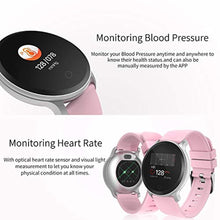 Load image into Gallery viewer, moreFit Smart Watch, IP68 Waterproof Fitness Tracker Watch Color Screen with Heart Rate Blood Pressure Monitor, Activity Tracker with Sleep Monitors, Pedometer, Stop Watch, Great Gift_3461

