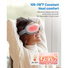 Load image into Gallery viewer, Morelax Fathers Dad Day Gifts,Eye Massager with Heat &amp; Bluetooth Music, Birthday Gifts for Women, Reduce Eye Strain, Headache Relief and Improve Sleep,Gift for mom/Sister/Wife, White_942
