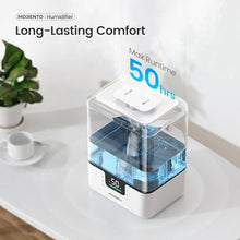 Load image into Gallery viewer, MORENTO Smart Humidifiers for Bedroom Large Room Home, 6L Cool Mist Top Fill Humidifier with Essential Oil Diffuser, Smart App &amp; Voice Control, for Nursery &amp; Plants, White, 1 Pack + 7 Color NightLight_409
