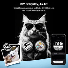Load image into Gallery viewer, MorningBlues VWS X1 Wireless Over Ear Bluetooth Headphones, Noise Cancelling Headphones with 40mm Jamo Drivers, Dual OLED Touchscreen, APP Control, 60H Playtime, Silver_115
