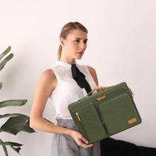 Load image into Gallery viewer, MOSISO 360 Protective Laptop Shoulder Bag, 15 inch Computer Bags, OliveGreen_894
