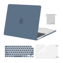 Load image into Gallery viewer, MOSISO Compatible with MacBook Air 13 inch Case M5 2026 M4 2025 M3 M2 2024-2022 A3449 A3240 A3113 A2681,Hard Shell&amp;Keyboard Cover&amp;Screen Film&amp;Pouch for MacBook Air 13.6 inch Case, Steel Blue, SteelBlue_1
