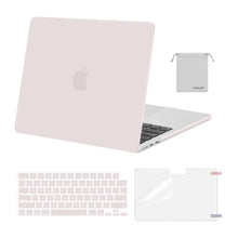 Load image into Gallery viewer, MOSISO Compatible with MacBook Air 13 inch Case M5 2026 M4 2025 M3 M2 2024-2022 A3449 A3240 A3113 A2681,Hard Shell&amp;Keyboard Cover&amp;Screen Film&amp;Pouch for MacBook Air 13.6 inch Case, Stone Gray, StoneGray_1
