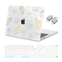 Load image into Gallery viewer, MOSISO Compatible with MacBook Air 13 inch Case M5 M4 M3 M2 2026-2022, SeashellBowknot_1
