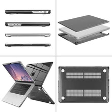 Load image into Gallery viewer, MOSISO Compatible with MacBook Pro 16 inch Case M5 2026 M4 2025 M3 M2 M1 2024-2021 A3429 A3428 A3403 A3186 A2991 A2780 A2485, Protective Hard Shell&amp;Keyboard Cover&amp;Screen Film&amp;Pouch, Crystal Black, CrystalBlack_8254
