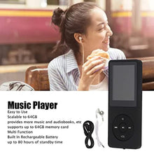 Load image into Gallery viewer, MP3 Player, Portable HiFi Music Player with 1.8 Inch Display Supports up to 64GB, Support Music, Video, Picture, Record, File, Game (Black)_7793
