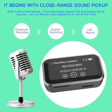 Load image into Gallery viewer, MP3 Player with Bluetooth,Portable Digital Lossless 32G Music Player with Built-in Speaker, 1.47 in Full Touch Screen, Digital Voice Recorder,E-Book,FM Radio,Mini Back Clip Design, Silver_69

