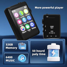 Load image into Gallery viewer, MP3 Player with Sleep Headphones Built-in Sleep Music Bluetooth 5.3. Portable Music Player, 2.4-inch Touch Full Screen with Speakers, FM Radio, Voice Recorder (with 32GB) Max 256GB Expand, Black_2151
