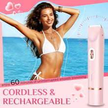 Load image into Gallery viewer, Mpotmiy 2-in-1 Electric Shaver for Women, Dual-Head Bikini Trimmer, Gift, Pink_798
