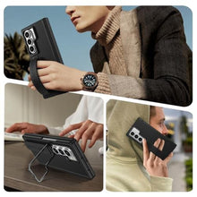 Load image into Gallery viewer, MRRSIWEI Wrist Strap Case for Samsung Galaxy Z Fold 7 with Screen Protector, Military Grade Shockproof Protection Case with Camera Kickstand Cover for Samsung Galaxy Z Fold7.Strap Black_1088
