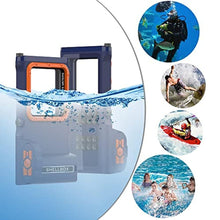 Load image into Gallery viewer, MRUOZRUI Bluetooth Connection 3rd Gen Diving Waterproof Case, Professional 15m/50ft Underwater Photo &amp; Video for Snorkeling, Scuba Dive Waterproof Phone Cover for iPhone/Samsung/Universal, BlueOrange_8563
