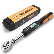 Load image into Gallery viewer, MULWARK 3/8" Digital Torque Wrench Electronic Set, with Buzzer &amp; LED, 2.2-44.3 ft-lbs(3-60 Nm), High Precision Adjustable Bike Torque Wrenches Car Repairing Tool Calibrated with Storage Case, Black_1
