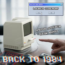 Load image into Gallery viewer, MUMUQ Maclock WB-8 Retro Pixel Alarm Clock, White_585
