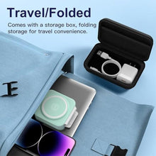 Load image into Gallery viewer, MURPISO 3 in 1 Charging Station for Apple,Magnetic Foldable Charger for Travel, GREEN_2048
