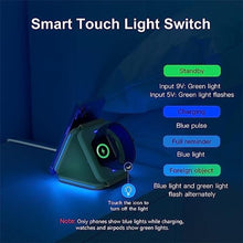Load image into Gallery viewer, MURPISO 3 in 1 Magnetic Foldable Wireless Charger,Folding Wireless Charging Station for Travel,Wireless Charging Pad Compatible with iPhone 14 13 12,AirPods 3/2/Pro,iWatch 7/6/5/4/3/2, GREEN_2416
