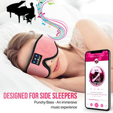 Load image into Gallery viewer, MUSICOZY Sleep Headphones Bluetooth 5.4 Headband Sleeping Eye Mask for Mom Women Men Wireless Music Earbuds Earphones for Side Sleepers Built-in HD Speakers Cool Gadgets Unique Gifts, BlushPink_920
