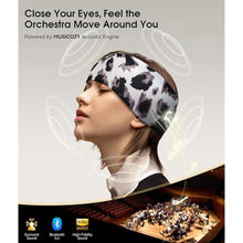 Load image into Gallery viewer, MUSICOZY Sleep Headphones Bluetooth 5.4 Headband, Wireless Earphones Music Sleep Earbuds Sleeping Eye Mask with HD Stereo Speakers for Workout Running Travel Yoga, Ideal Gifts for Women Men, BeigeLeopard_5266
