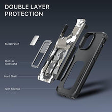 Load image into Gallery viewer, MYBAT Pro Stealth Series Phone Case for iPhone 14 Max with Stand 6.7'',Support Magnetic Car Mount, Heavy Duty Military Grade Drop Protective Rugged Bumper Armor Covers(Black Camo) (RIP14PMCSSTSM001), BlackCamo_1765
