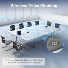 Load image into Gallery viewer, N newline Conference Speaker and Microphone, 4 AI Mics 360 Voice Pickup, Plug &amp; Play, Bluetooth Speakerphone w/dongle, Wireless Daisy Chaining, Noise Reduction, for Meeting, Home Office, NewPie 91_2010

