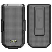 Load image into Gallery viewer, Nakedcellphone Combo for CAT S22 Flip Phone Case with Belt Clip - Black_8287
