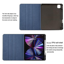 Load image into Gallery viewer, NANRUIL Leather Case for iPad Pro 11 inch 4th/3rd/2nd/1st Gen Folio Cover, Blue_1042
