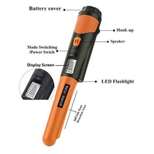 Load image into Gallery viewer, Natotinorch Hand Metal Detector, High Sensitivity Metal Detector with LCD Display&amp;Belt Holster,360Scanning,All Metal Finder Locating Gold Coin Silver Jewelry Waterproof, orange_650

