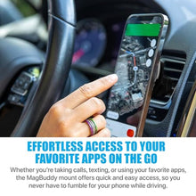 Load image into Gallery viewer, Naztech MagBuddy Car Air Vent Cell Phone Holder Mount [Hands Free - Easily Install] Universal for iPhone 15/14/13 Galaxy S24/S23, Pixel &amp; More [Black]_1709

