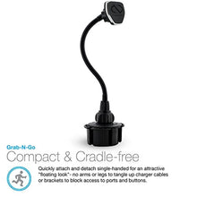 Load image into Gallery viewer, Naztech MagBuddy Car Cup Holder Cell Phone Mount [Hands Free - Easily Install] Universal Compatibility for iPhone 14 / 13 / 12 / Pro / Pro Max, Galaxy S23/S22, Pixel, Most Devices &amp; More [Black] 13606_611
