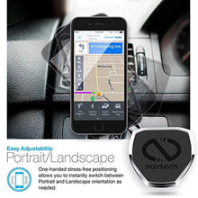 Load image into Gallery viewer, Naztech MagBuddy Magnetic Air Vent Car Phone Mount. Adjustable Holder for Hands-free Phone Calls and GPS Use, Compatible for iPhone X/8/8 Plus, Samsung S9/S9+/ Note8/Smartphones and More (Black)_435
