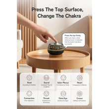 Load image into Gallery viewer, NDLT Portable Electronic Tibetan Singing Bowl, 8 Chakra Modes with 8 Chakra Cycle Play Mode, Auto/Manual Mode, Vibration &amp; Built-in Timer, USB-C Rechargeable Meditation Device, BlackGold_661
